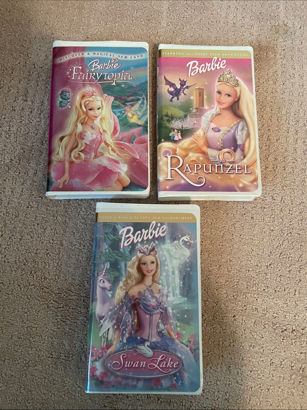 2000s Barbie Movie Trio - Swan Lake, Rapunzel & Fairytopia